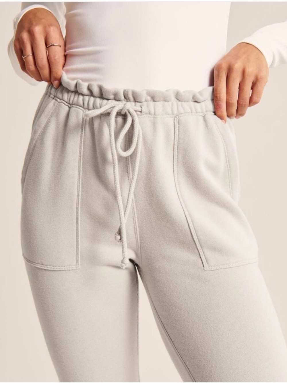 Abercrombie & Fitch Cream Cloud Joggers Size XS